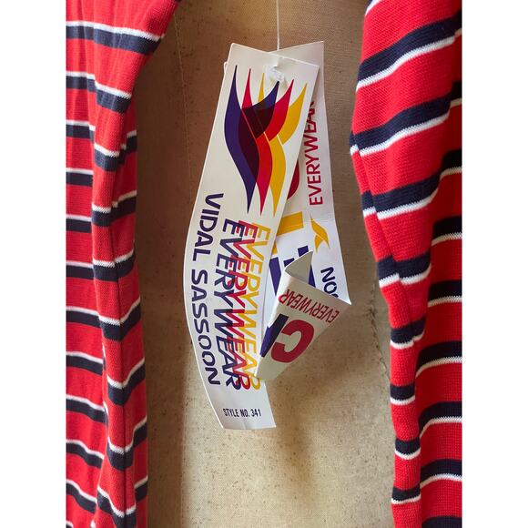 Vidal Sassoon Women's One Piece Bodysuit Stretch Long Sleeve Red Size M - Picture 6 of 9